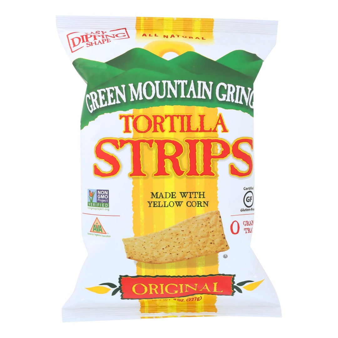 Green Mountain Gringo Tortilla Strips - Original - Case Of 12 - 8 Oz. - Maras Green