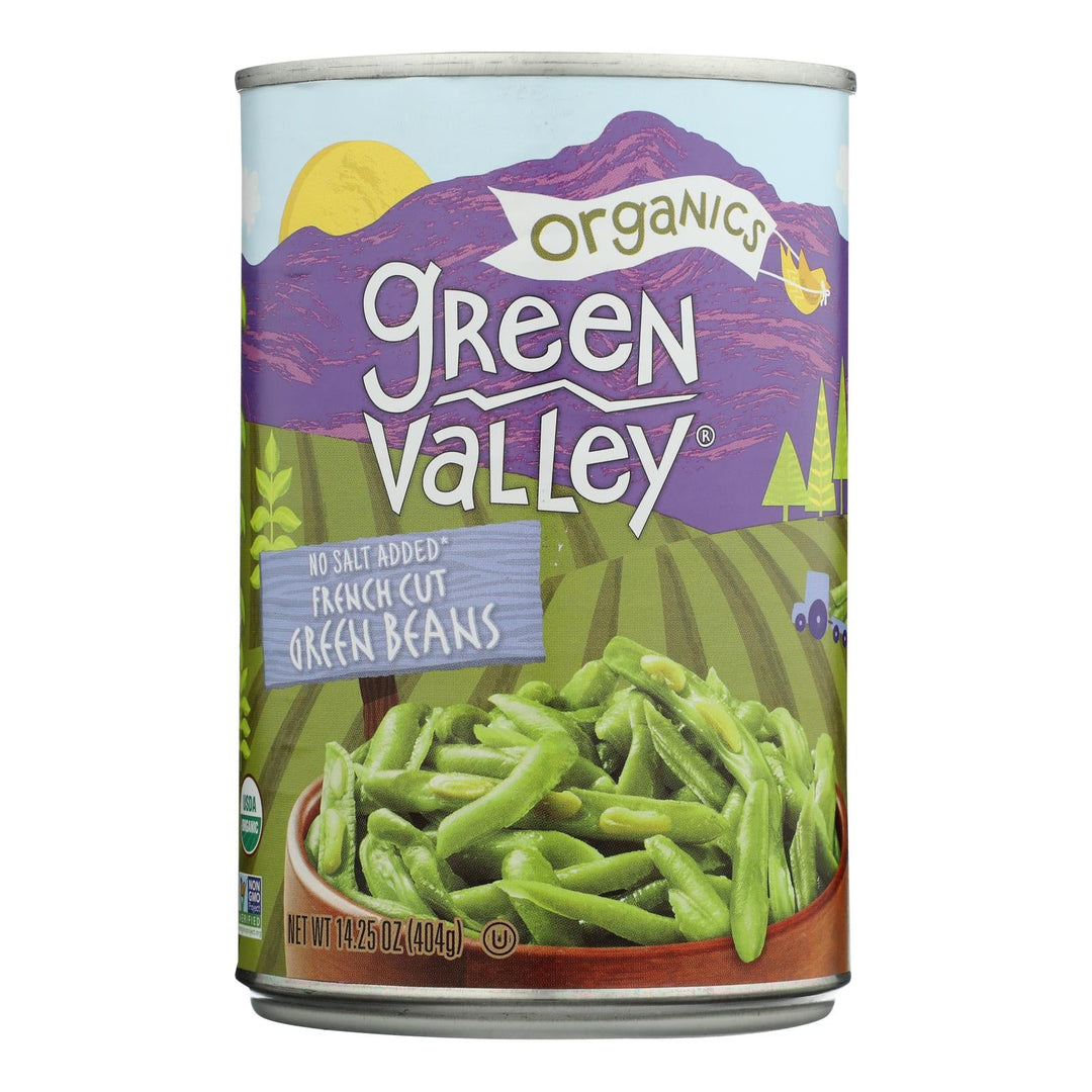 Green Valley Organics - Green Beans French Style - Case Of 12 - 14.25 Oz - Maras Green