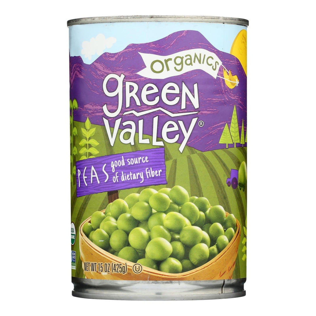 Green Valley Organics - Peas Sweet - Case Of 12 - 15 Oz - Maras Green
