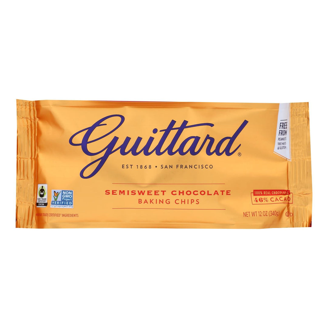 Guittard Chocolate Semi Sweet Chocolate - Case Of 12 - 12 Oz. - Maras Green