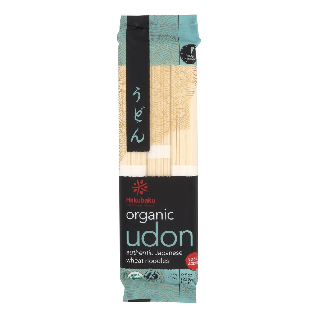 Hakubaku Organic Udon - Case Of 8 - 9.52 Oz. - Maras Green