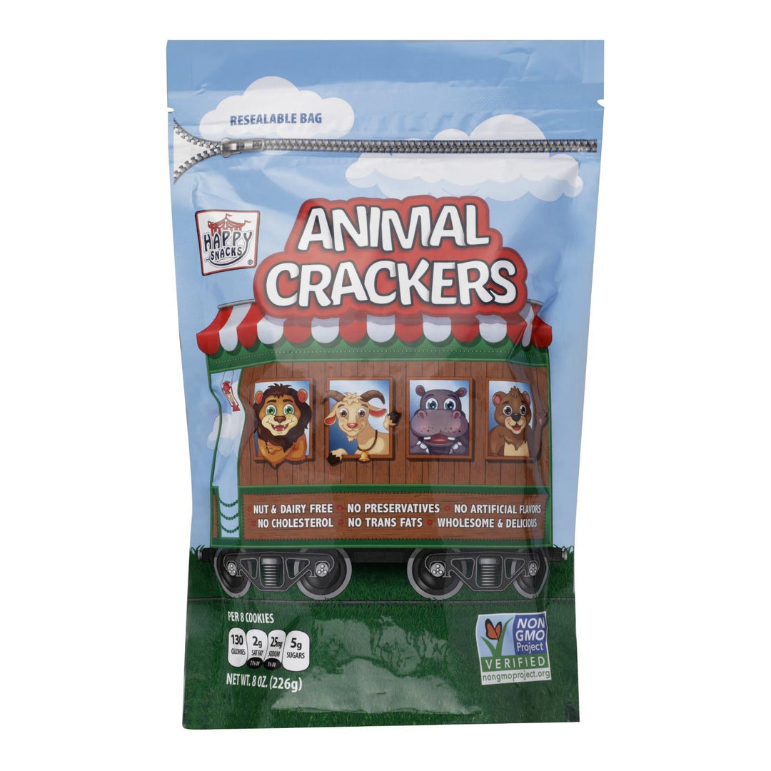 Happy Snacks - Cracker Circus Animals - Case Of 6 - 8 Oz - Maras Green