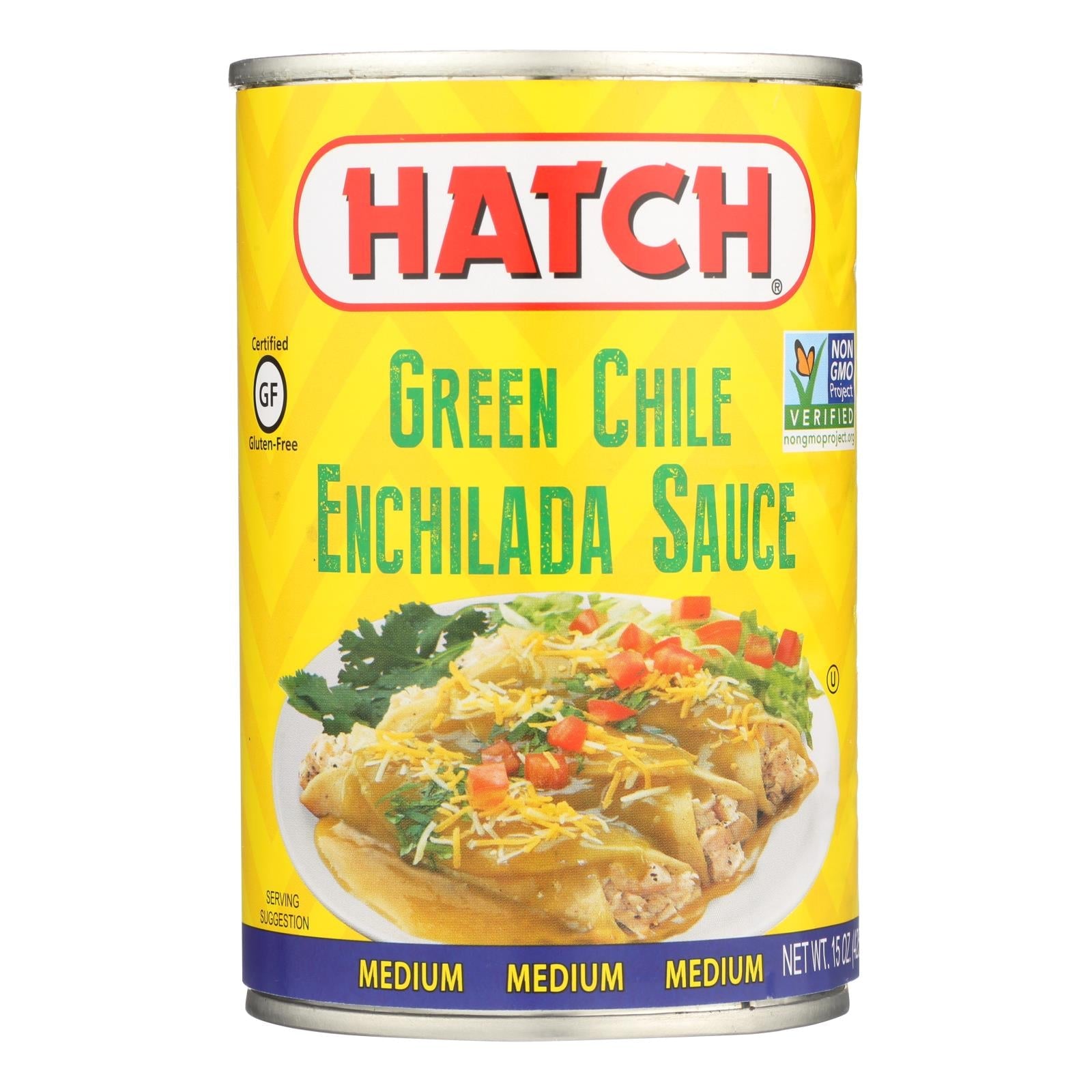 Hatch Chili Hatch Green Chile Enchilada Sauce - Enchilada Sauce - Case Of 12 - 15 Fl Oz. - Maras Green