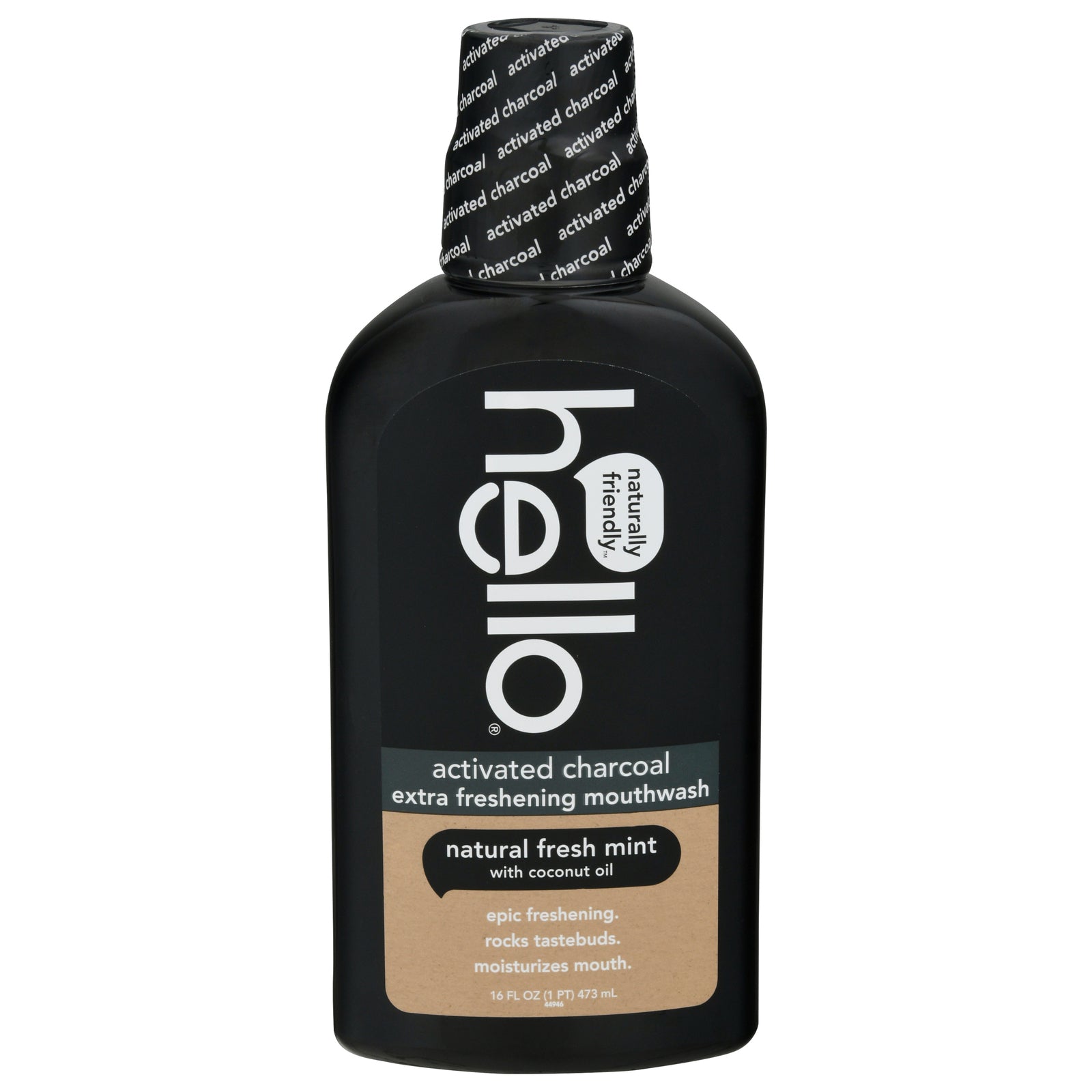 Hello Products Llc - Mthwsh Actvt Char X Fresh - 1 Each - 16 Fz - Maras Green