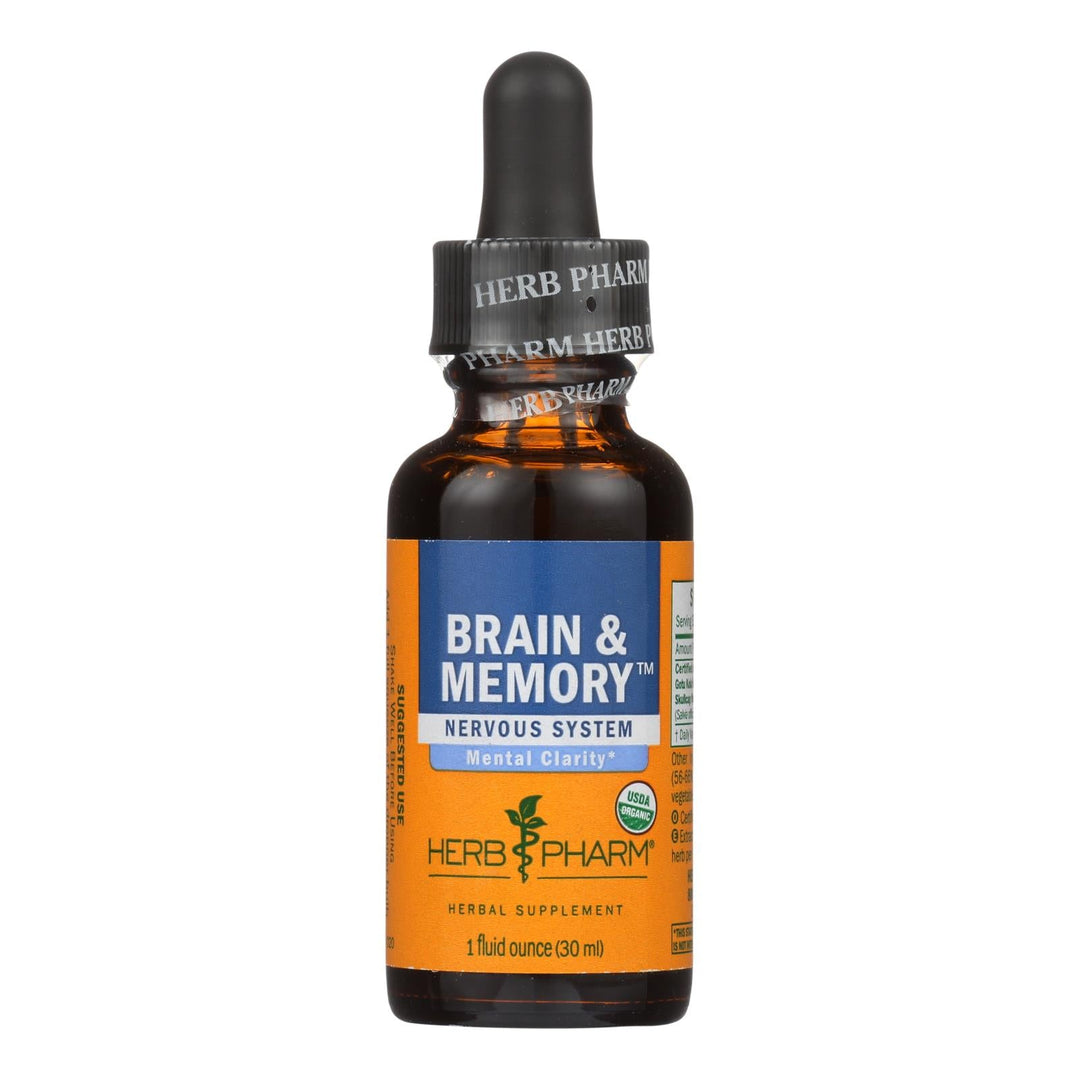 Herb Pharm - Brain & Memory Tonic - 1 Each - 1 Fz - Maras Green