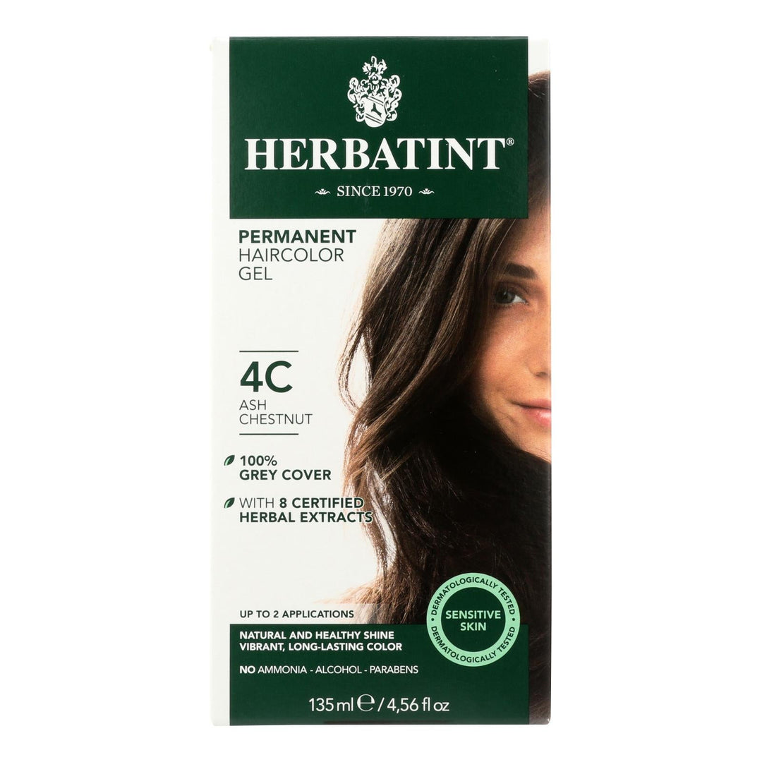Herbatint Haircolor Kit Ash Chestnut 4c - 4 Fl Oz - Maras Green