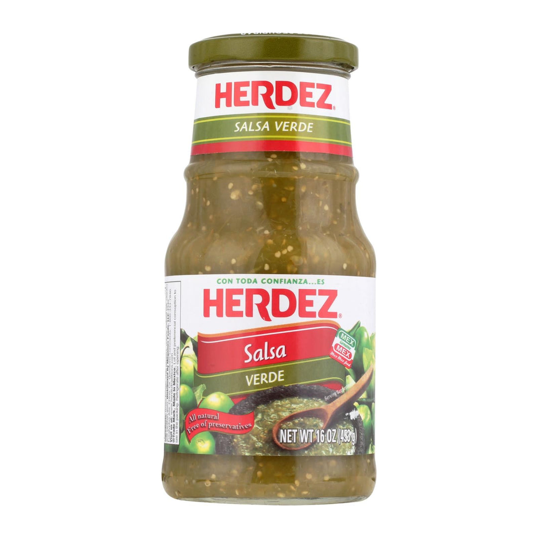 Herdez Salsa - Verde - Case Of 12 - 16 Oz. - Maras Green