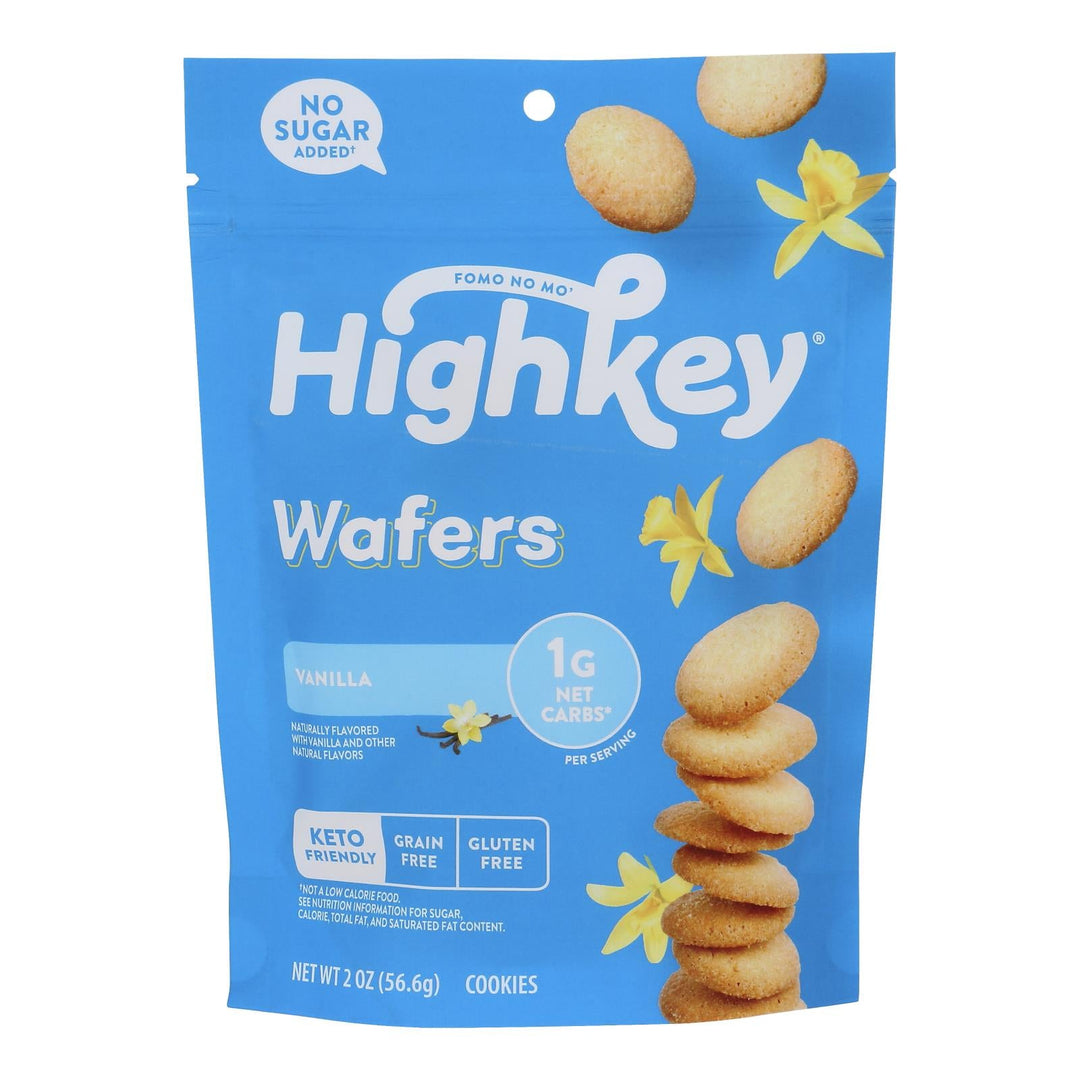 High Key - Cookie Wafer Vanilla Keto - Case Of 6 - 2 Oz - Maras Green