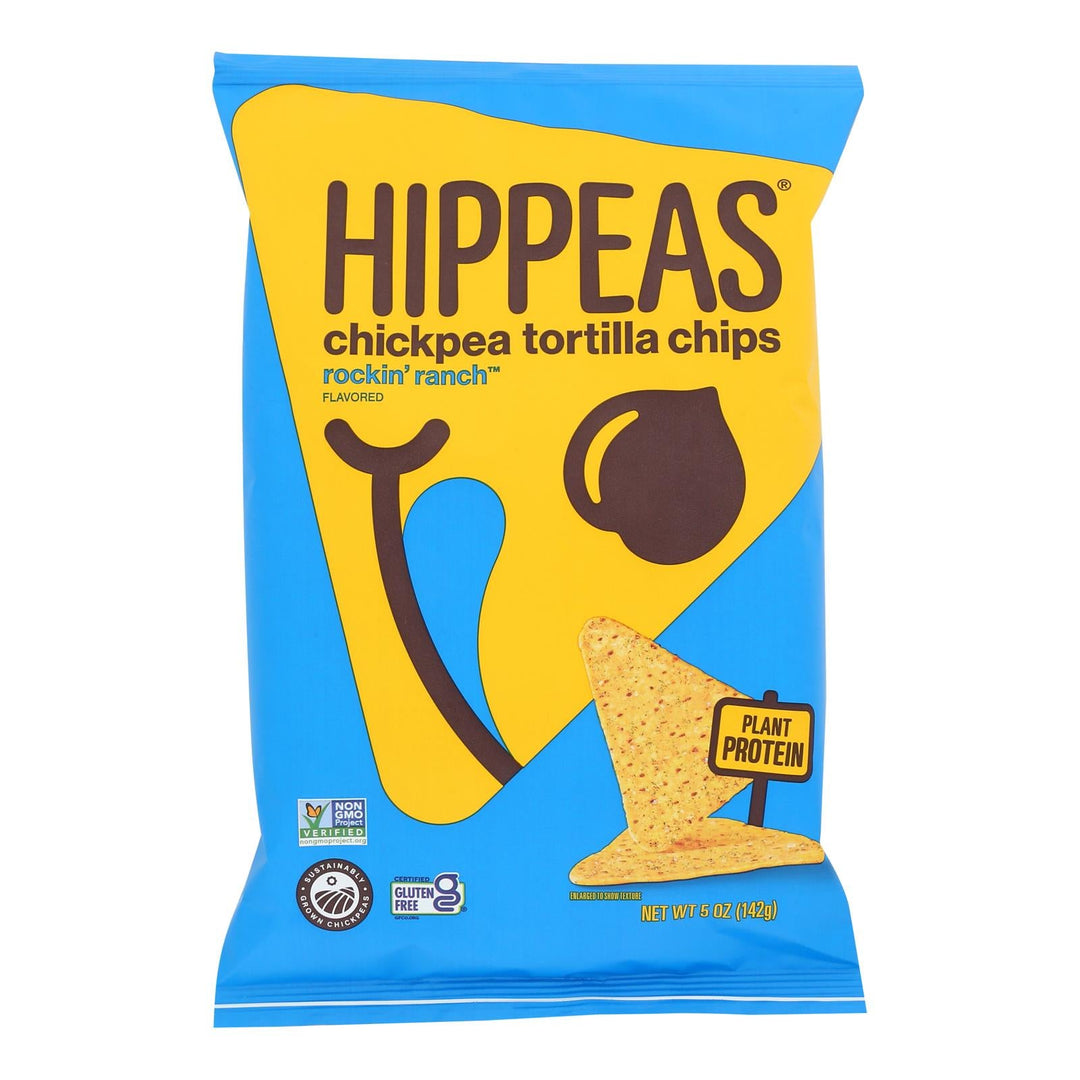 Hippeas - Tortilla Chip Chickpea Vegan Ranch - Case Of 12 - 5 Ounce - Maras Green