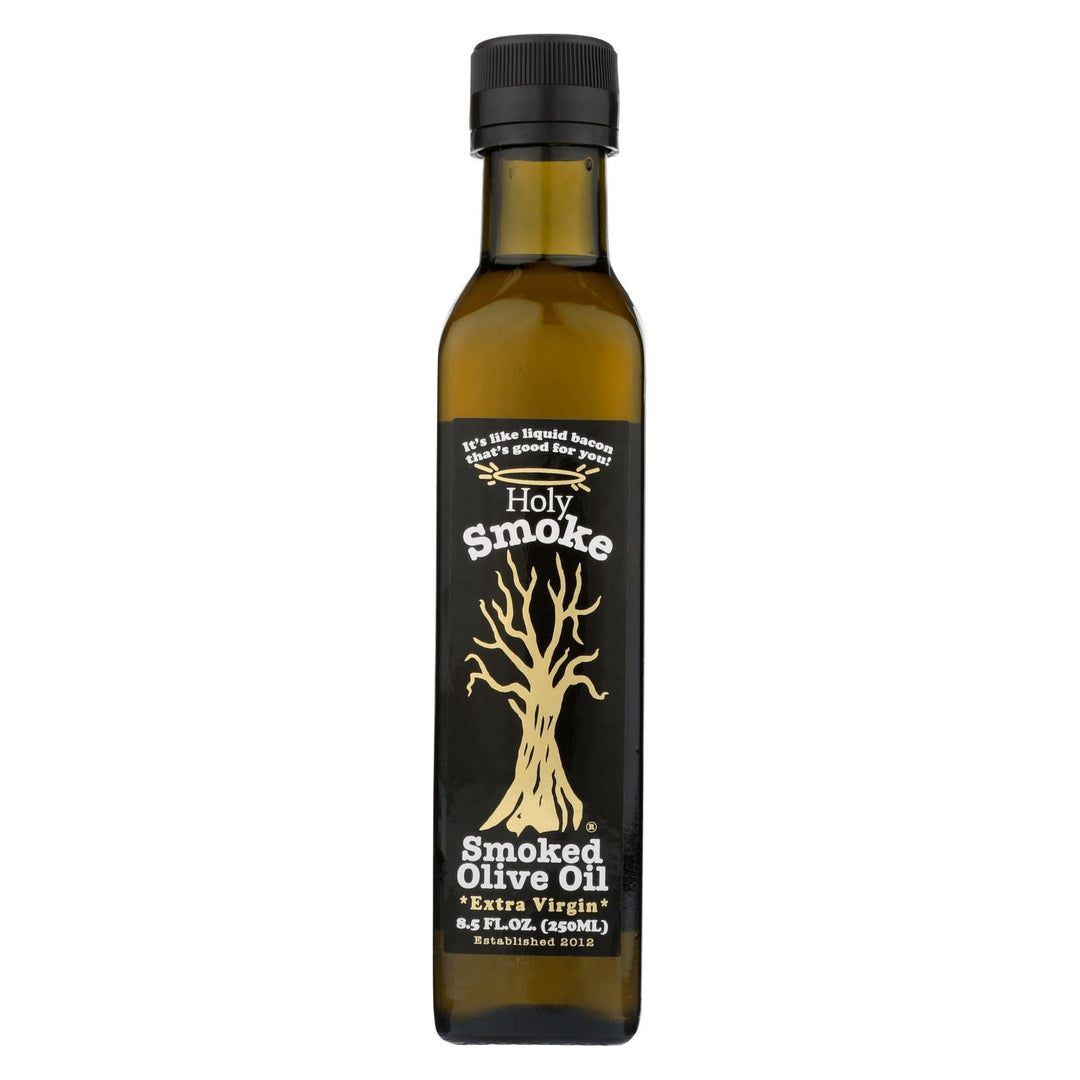 Holy Smoke - Oil Olive Ev Smoked - Case Of 6 - 8.5 Fz - Maras Green