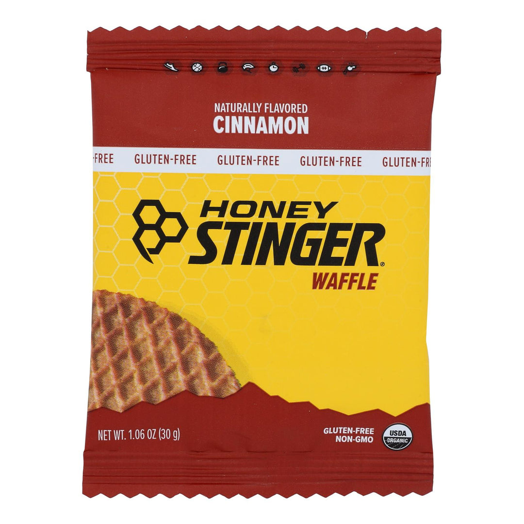 Honey Stinger - Stinger Waffle Organic Cinnamon Gluten Free - Case Of 12 - 1.06 Oz - Maras Green