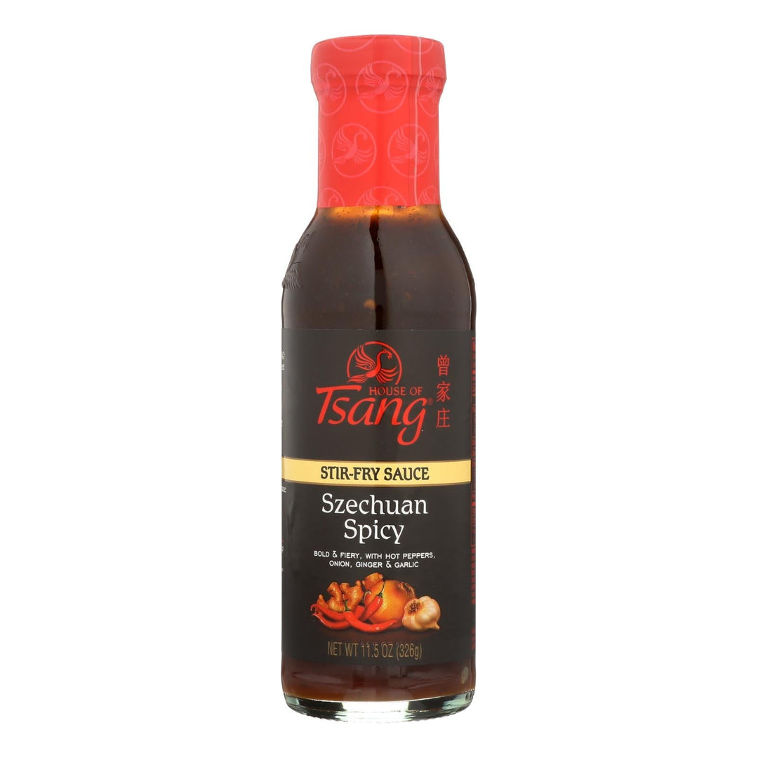House Of Tsang - Szechuan Spicy Stir - fry Sauce - Case Of 6 - 11.5 Oz. - Maras Green