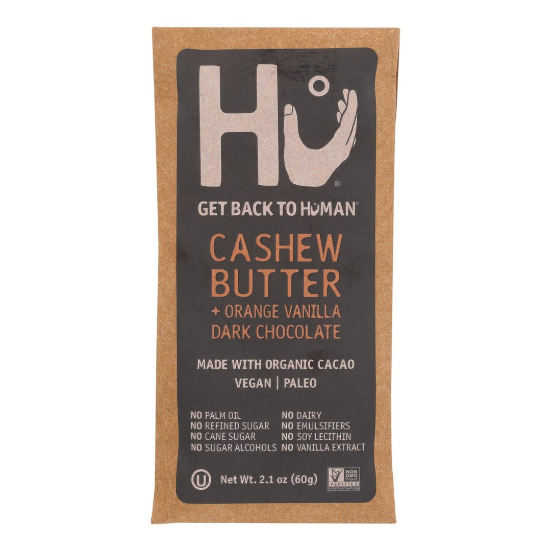 Hu - Dark Chocolate Bar Cashew Butter Orange Vanilla - Case Of 12 - 2.1 Oz - Maras Green