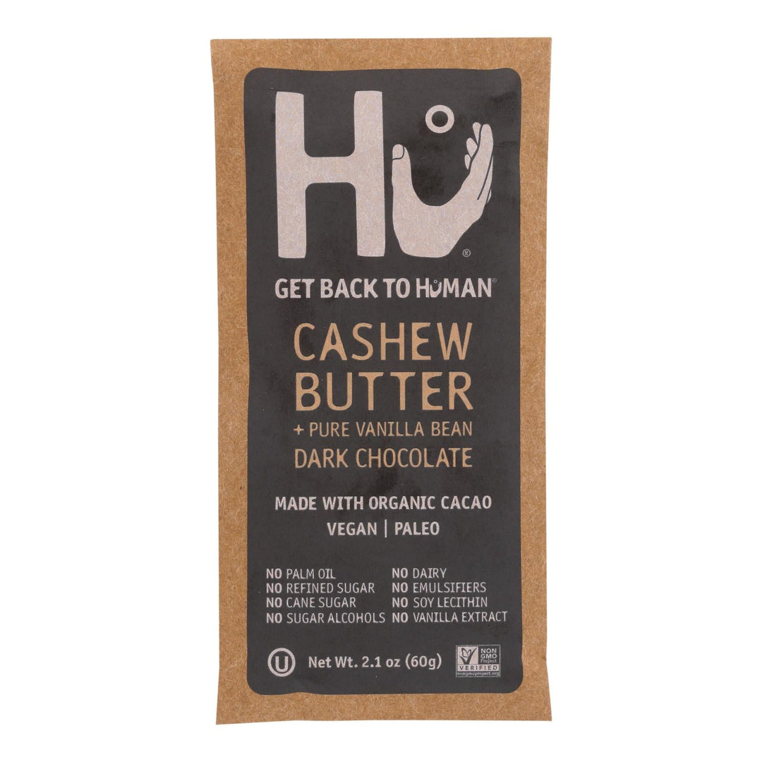 Hu - Dark Chocolate Bar Cashew Butter Vanilla - Case Of 12 - 2.1 Oz - Maras Green