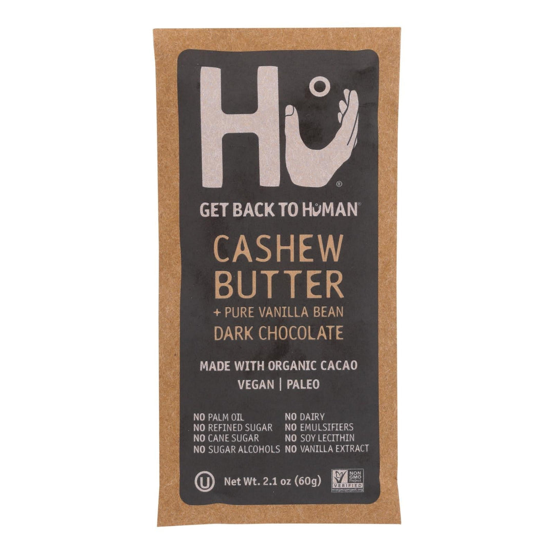Hu - Dark Chocolate Bar Cashew Butter Vanilla - Case Of 12 - 2.1 Oz - Maras Green