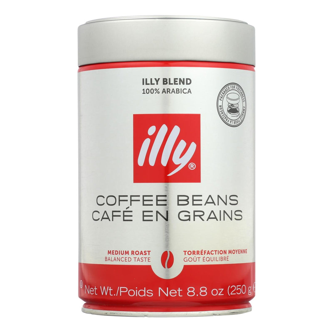 Illy Caffe Coffee Coffee - Whole Bean - Medium Roast - 8.8 Oz - Case Of 6 - Maras Green