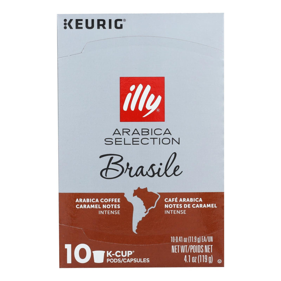 Illy Caffe Coffee - K - cup Braz Arabica Select - Case Of 6 - 4.103 Oz - Maras Green