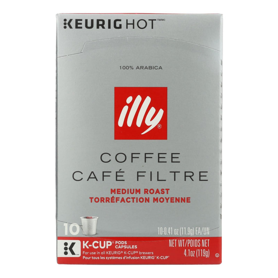 Illy Caffe Coffee - Kcups Red Mediu Roasted - Case Of 6 - 10 Count - Maras Green