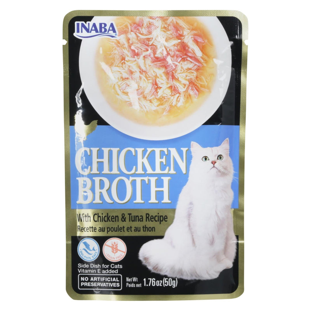 Inaba - Cat Food Chicken Tuna Broth - Case Of 8 - 1.76 Oz - Maras Green