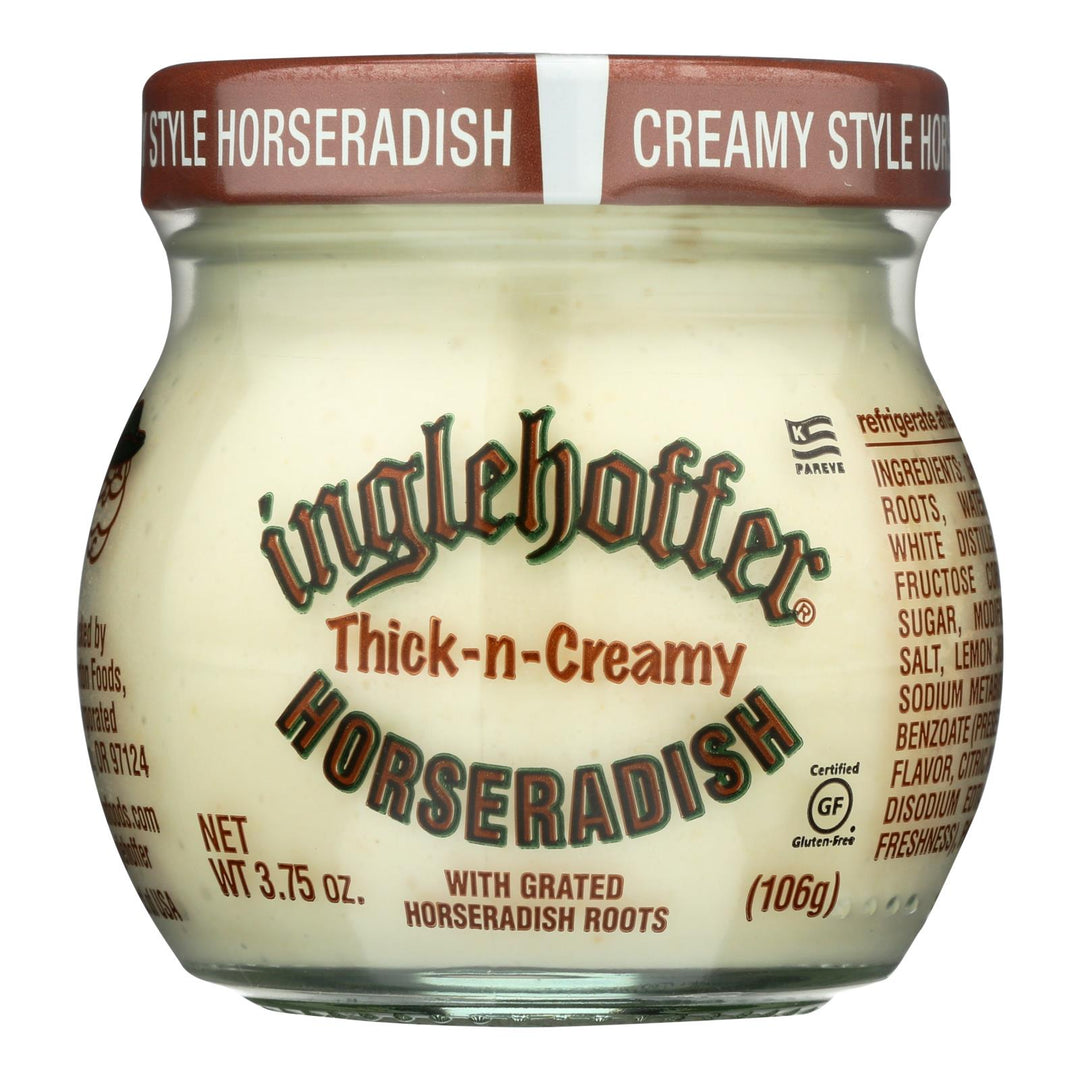 Inglehoffer - Cream Style Horseradish - Case Of 12 - 3.75 Oz. - Maras Green