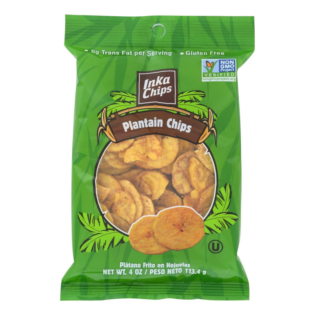 Inka Crops - Plantain Chips - Original - Case Of 12 - 4 Oz. - Maras Green