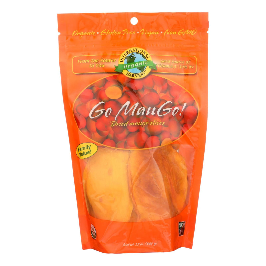 International Harvest Go Mango! Dried Mango Slices - Case Of 6 - 12 Oz - Maras Green