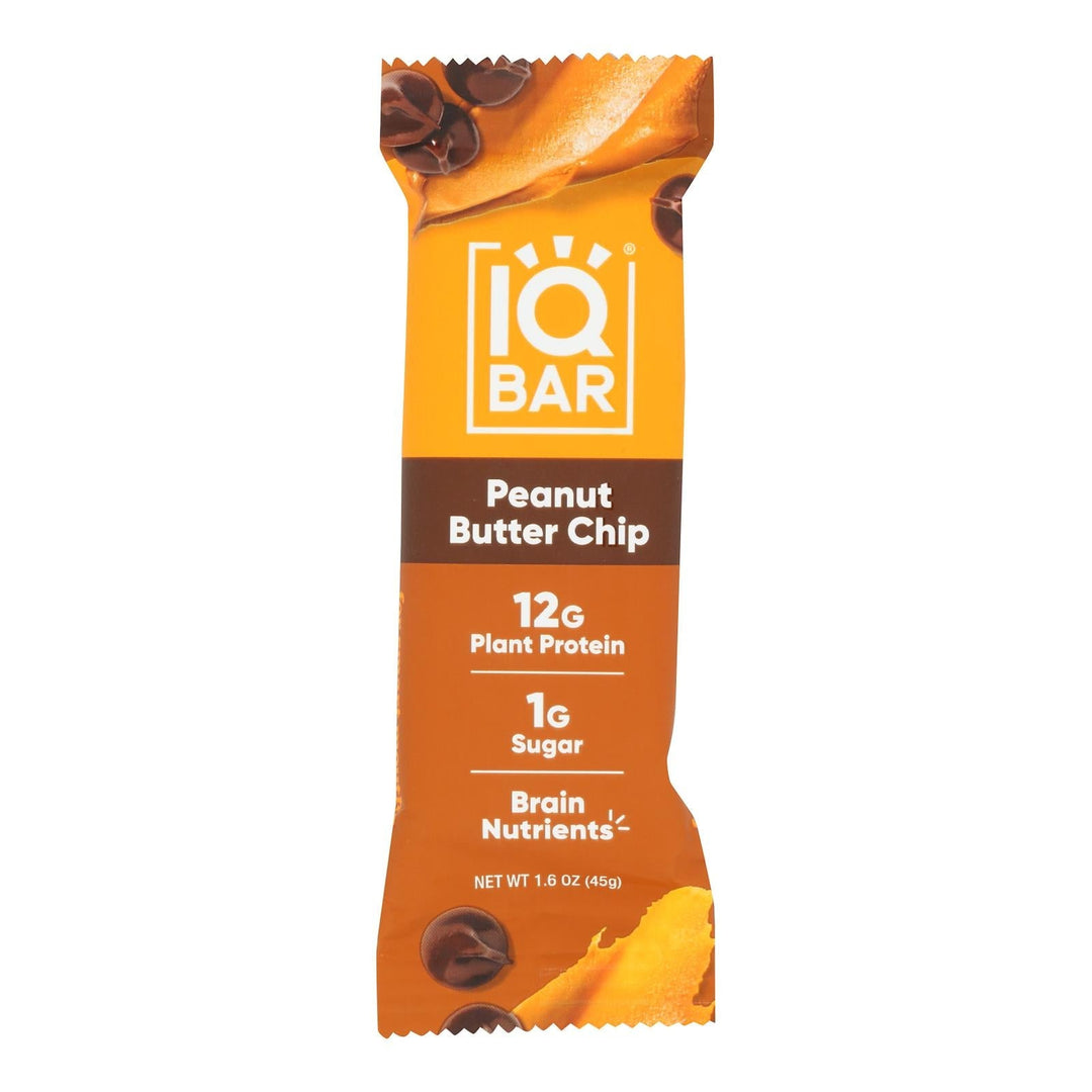Iq Bar - Bar Peanut Butter Chip - Case Of 12 - 1.6 Oz - Maras Green