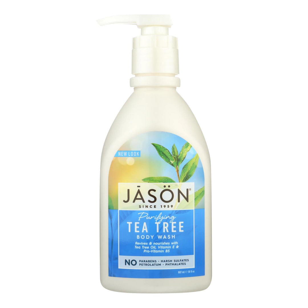 Jason Body Wash Pure Natural Purifying Tea Tree - 30 Fl Oz - Maras Green