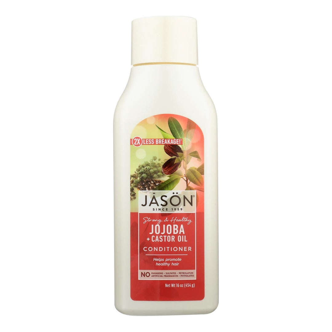 Jason Pure Natural Long And Strong Conditioner Jojoba - 16 Fl Oz - Maras Green