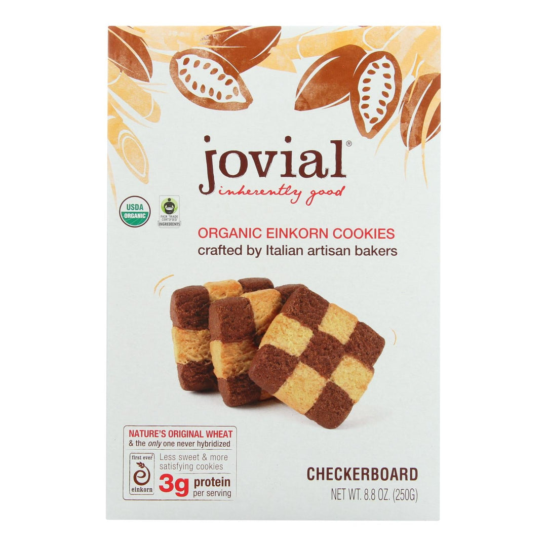 Jovial - Cookie - Organic - Einkron - Checkerboard - 8.8 Oz - Case Of 12 - Maras Green