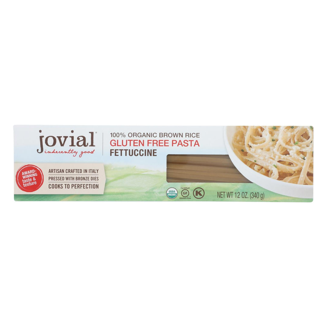 Jovial - Organic Brown Rice Pasta - Fettuccine - Case Of 12 - 12 Oz. - Maras Green