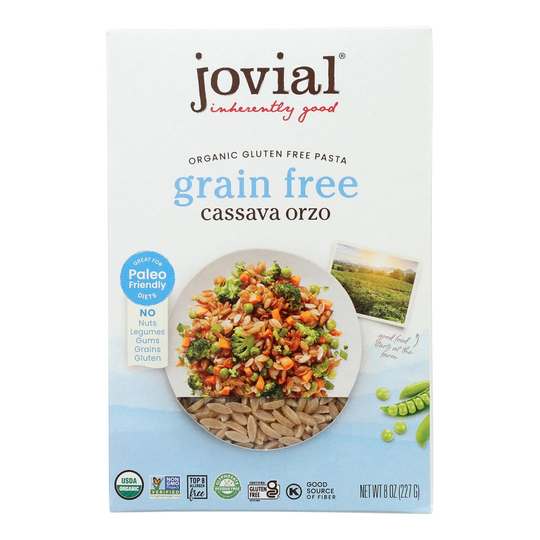 Jovial - Pasta Organic Cassava Orzo - Case Of 12 - 8 Oz - Maras Green