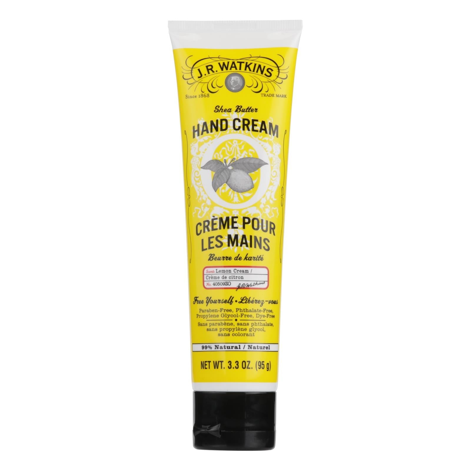 J.r. Watkins - Hand Cream - Lemon - Case Of 3 - 3.3 Fz - Maras Green