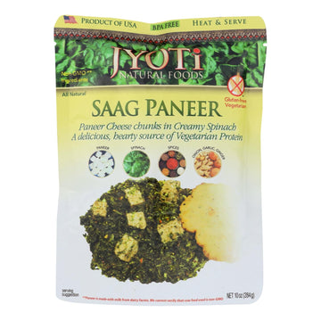 Jyoti Cuisine India Saag Paneer - Case Of 6 - 10 Oz. - Maras Green