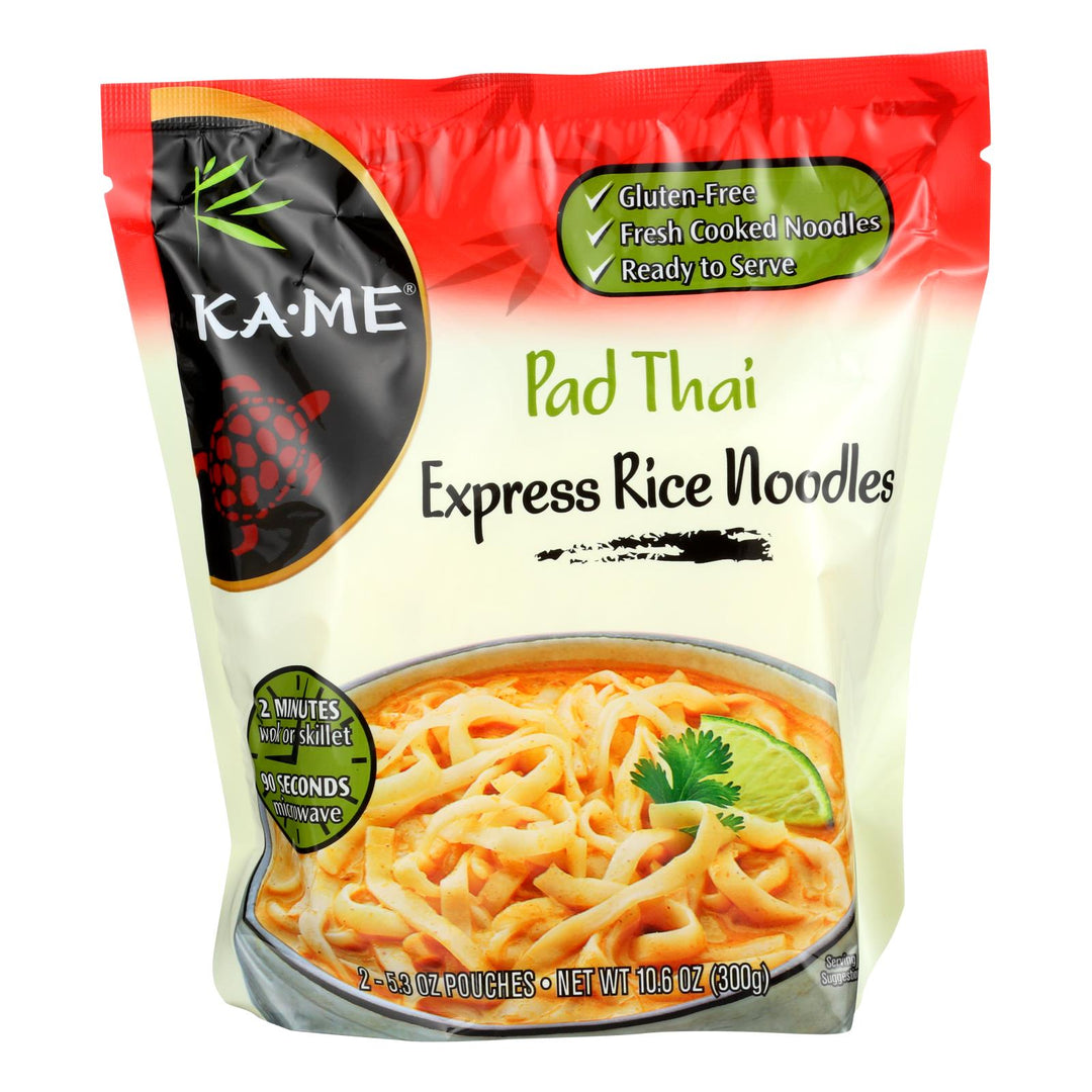 Ka - me Pad Thai Express Rice Noodles - Case Of 6 - 10.6 Oz - Maras Green