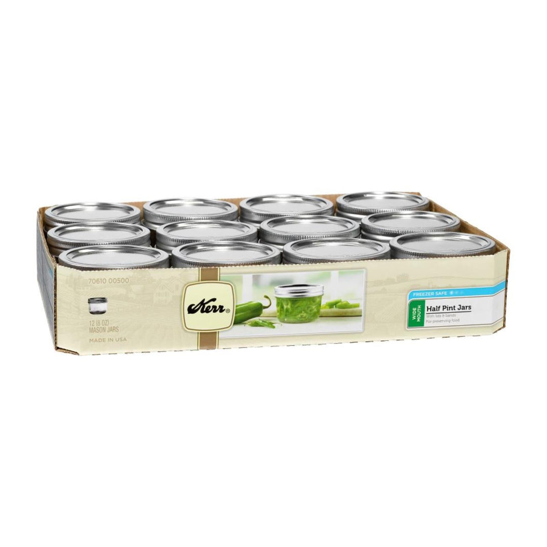 Kerr - Jars Wide Mouth 8oz - Case Of 1 - 12 Count - Maras Green