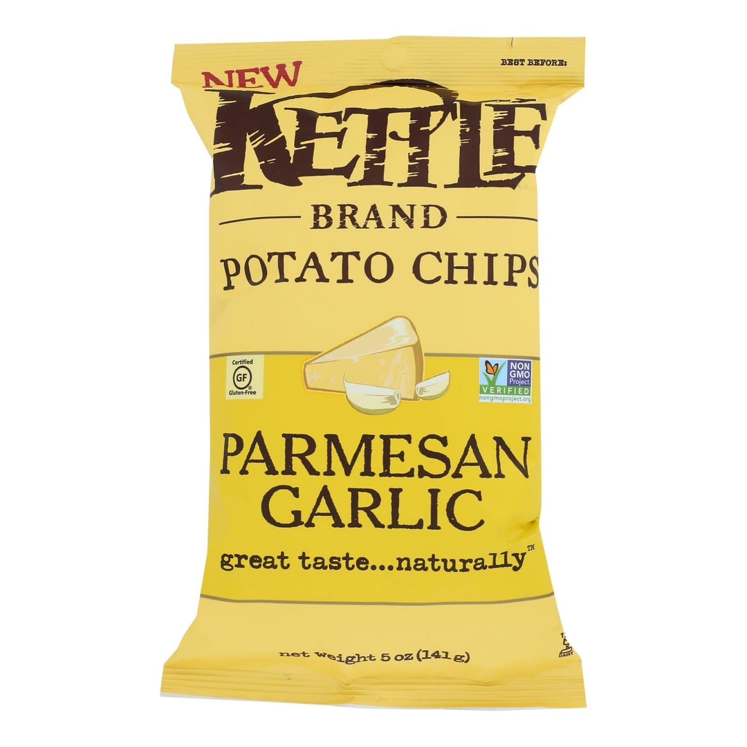 Kettle Brand - Chips Parmesan Garlic - Case Of 15 - 5 Oz - Maras Green