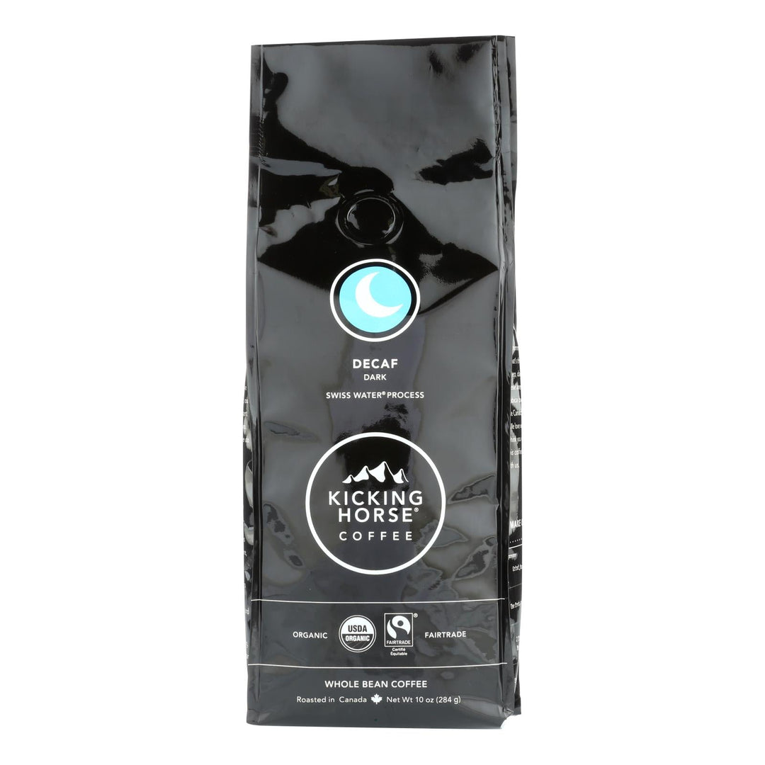 Kicking Horse Coffee - Whole Bean - Decaf - Case Of 6 - 10 Oz. - Maras Green