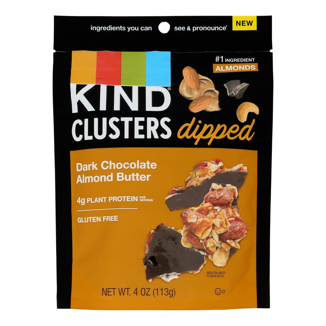 Kind - Clstr Dip Dkchoc Almond Butter - Case Of 8 - 4 Oz - Maras Green