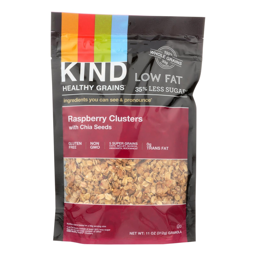 Kind Clusters - Granola - Healthy Grains - Raspberry With Chia Seeds - 11 Oz - Case Of 6 - Maras Green