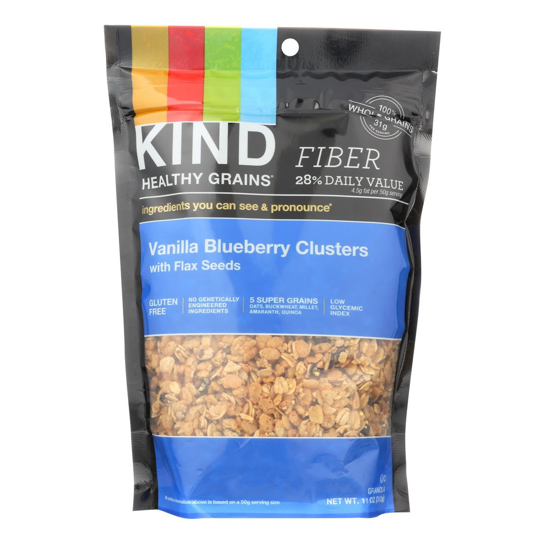 Kind Healthy Grains Vanilla Blueberry Clusters With Flax Seeds - 11 Oz - Case Of 6 - Maras Green