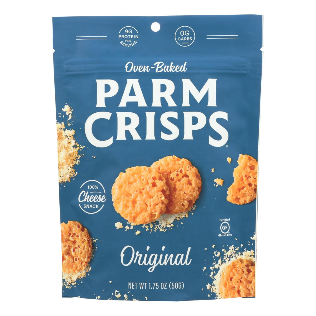Kitchen Table Bakers Parm Crisps - Original Parmesan - Case Of 12 - 1.75 Oz. - Maras Green