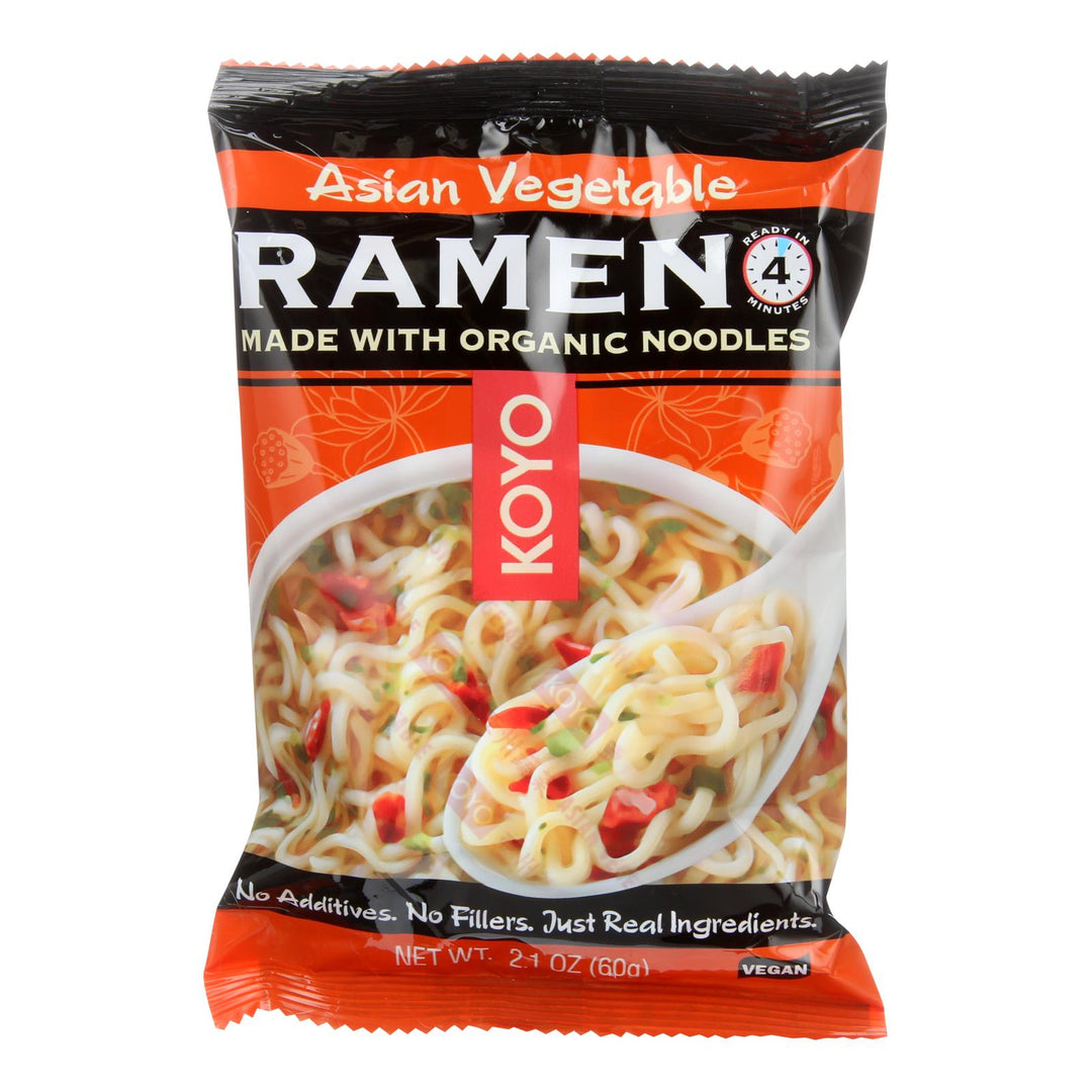 Koyo Ramen - Asian Vegetable - Case Of 12 - 2.1 Oz. - Maras Green