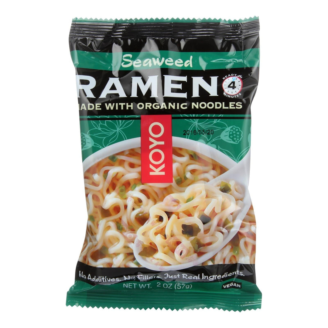 Koyo Wakame Seaweed Ramen - Case Of 12 - 2 Oz - Maras Green