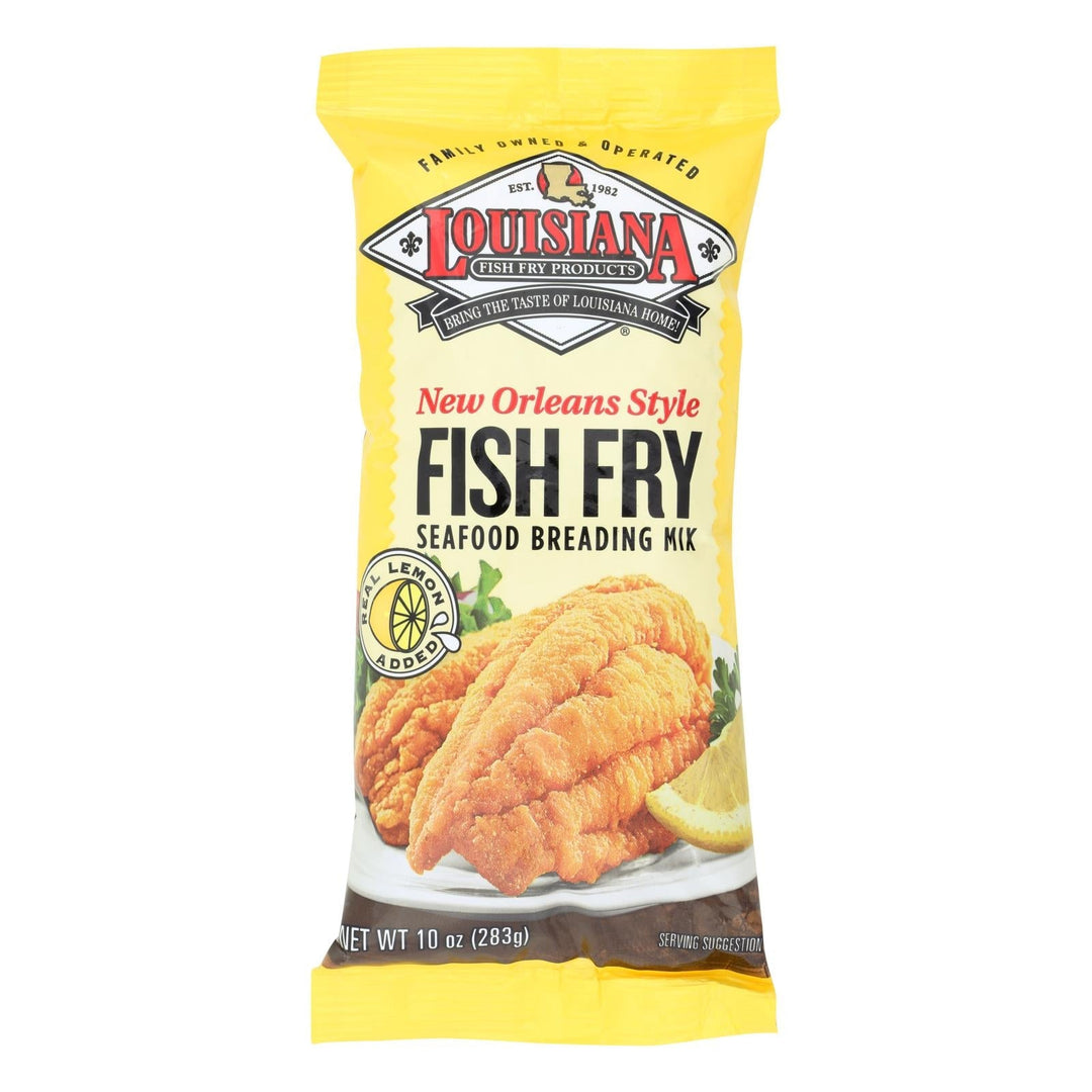 La Fish Fry New Orleans Style - Lemon - Case Of 12 - 10 Oz. - Maras Green