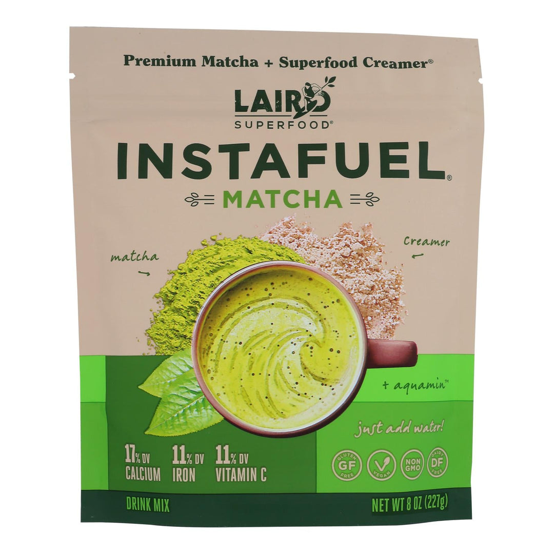 Laird Superfood - Instafuel Matcha - Case Of 6 - 8 Oz - Maras Green