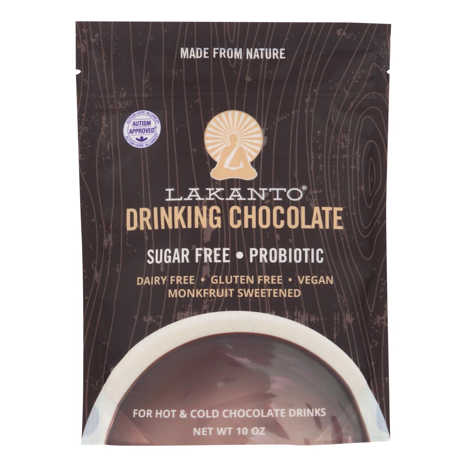 Lakanto Drinking Chocolate - Case Of 8 - 10 Oz - Maras Green