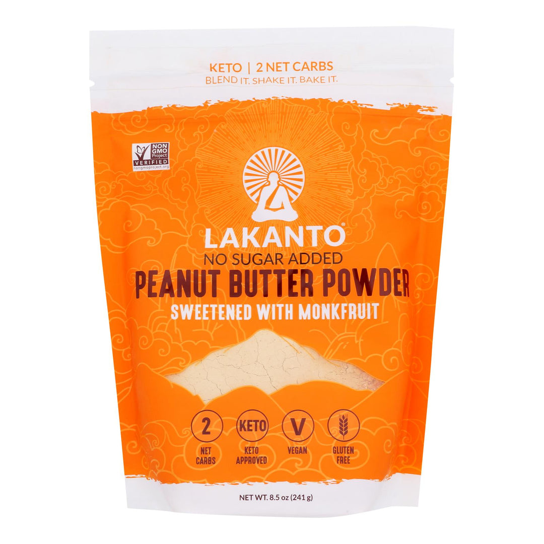Lakanto - Peanut Butter Powdered - Case Of 8 - 8.5 Oz - Maras Green