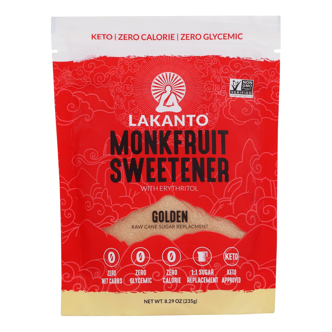 Lakanto - Sweetener Golden Monkfruit Sugar - free - Case Of 10 - 8.29 Ounces - Maras Green