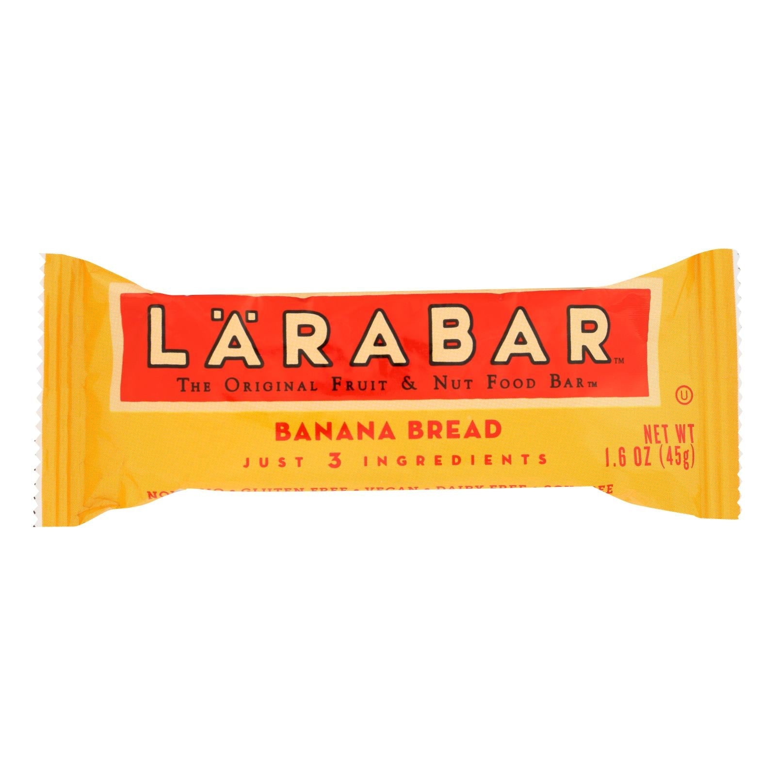 Larabar - Bar Banana Bread - Case Of 16 - 1.6 Oz - Maras Green